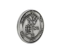 Lerpwige Mystique Salomon King Seal Coin Amulets Bijoux La Sagesse La Prospérité Symbole Salomon Jupiter, Comme décrit