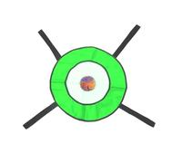 Lerpwige Netto Bag Jouet pour la pêche et le lancer Jeu de jouets en plein air Disque rebondissant Lawns Tailgating Roundnet Beach Toy pour enfants de sport Lancer et ensemble