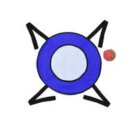 Lerpwige Netto Bag Jouet pour la pêche et le lancer Jeu de jouets en plein air Disque rebondissant Lawns Tailgating Roundnet Beach Toy pour enfants de sport Lancer et ensemble