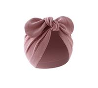 Lerpwige Nouveau-né Turban Indien sans Bord Confortable Bébé Coiffe Grand Nœud Chapeau Printemps pour les nourrissons 0-12 M Bébé Nouveau-né Filles Garçons Avec, Taro, taille unique