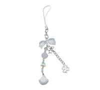 Lerpwige Nœud papillon arrière pour téléphone portable Lanyard Shell Ornement Porte-clés Porte-clés Femmes Sac Accessoire de ceinture de téléphone Décors