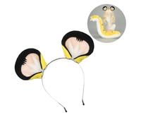 Lerpwige Oreilles de chat en fourrure - Accessoire de déguisement pour jeux de scène, fêtes à thème, design doux pour enfants et adultes - Accessoire de costume en peluche avec oreilles de tigre