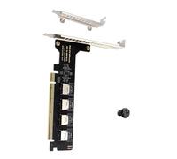 Lerpwige Pciexpress Lot de 16 adaptateurs divisés X4x4x4x4 Support SFF 8612 SFF 8611 pour disques multiples stables en même temps