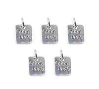 Lerpwige Pendentif en forme de goutte de poisson marin de style marin avec finition en argent tibétain Composant de bijoux Connaissance pour un design créatif Artisanat de poisson d'argent oxydé