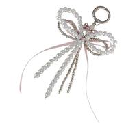 Lerpwige Perles élégantes Papillon Bowknot Pendentif Polyvalent Sac Décoration Accessoire Plusieurs Couleurs Pour Femmes Élégantes Perles Hangle