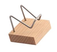 Lerpwige Petit et portable Support de boule de cristal Présentoir minéral compact Présentoir de base en bois élégant pour les échantillons