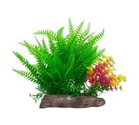 Lerpwige Plante aquatique réaliste avec base en résine pour aquariums commerciaux, aménagement paysager