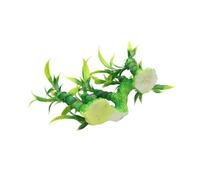 Lerpwige Plante verte réaliste pour décoration d'aquariums - Bambous verts artificiels pour usage domestique - Accessoire de paysage