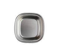 Lerpwige Plat à assaisonnement en acier inoxydable - Bol à tremper, plat à sauce soja, plateau à condiments, plateau carré pour barbecue, collations, vaisselle de cuisine