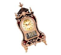 Lerpwige Plateau de table traditionnel antique 12 mélodies différentes, sculpture de rappel horaire précise