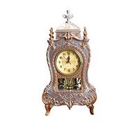 Lerpwige Plateau de table traditionnel antique 12 mélodies différentes, sculpture de rappel horaire précise