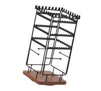 Lerpwige Porte-bijoux rotatif à 360° Présentoir élégant pour plusieurs boucles d'oreilles et colliers Accessoires élégants Rack de rangement