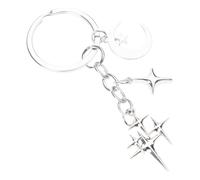 Lerpwige Porte-clés étoile à quatre branches Y2k rétro pendentif boucle accessoires boucle porte-clés, C, taille unique
