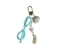 Lerpwige Porte-clés papillon et bouteille de lait Porte-clés coloré Porte-clés élégant Accessoire de mode pour sac et clés