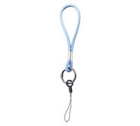 Lerpwige Porte-clés tendance unisexe pour téléphone portable avec matériaux en polyuréthane souple, boucle de suspension sécurisée, accessoire quotidien pratique, mode unisexe, bleu ciel, taille