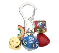 Lerpwige Porte-clés vintage Dices Porte-clés Pendentif Dices Personnalisé Porte-clés Accessoire de clé fonctionnel pour les étudiants et les voyageurs