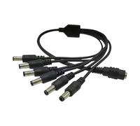 Lerpwige Répartiteur d'alimentation cordon 1 femelle jusqu'à 04.03.5.7.8 connecteur mâle barils connecteur pour caméra de surveillance Connecteur adaptateur