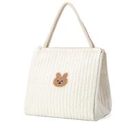 Lerpwige Sac à main pour bébé Motif ours contemporain avec accessoires pour poussettes Option pour couches de parents actifs, beige