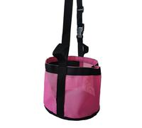 Lerpwige Sac à nourriture pour chevaux Sac de stockage du foin Seau à nourriture lente Pelle à foin avec sangle réglable Hays