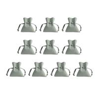 Lerpwige Sac de rangement robuste pour bijoux Sac à bijoux sophistiqué Organisateurs en cuir synthétique pour les collectionneurs et les amateurs