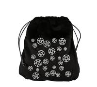 Lerpwige Sac souple pour tarots et runes avec cordon de serrage pour ranger des cartes de jeu de société, des bijoux, des cartes à jouer, Noir 10, Taille unique