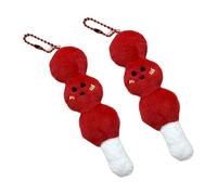 Lerpwige Simulation Dessin animé Bretzel Porte-clés pour accessoires de jouets Cadeau Carnaval Prix pour enfants Sac à dos Enfants Cadeau