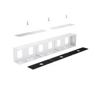 Lerpwige Sous le bureau Support d'ordinateur portable Organisateurs d'économie d'espace Tapis en silicone antidérapant pour un stockage sûr et une optimisation des espaces de travail sous bureau