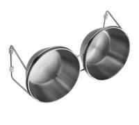 Lerpwige Station d'alimentation surélevée robuste pour chiens - Gamelles réglables avec design résistant aux éclaboussures - Facile à nettoyer - Gamelle anti-fuite pour animaux de compagnie