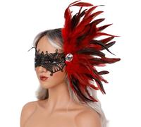 Lerpwige Strass Dentelle Mascarades Vénitiennes pour Femmes Halloween Noël Demi-œil Cosplay Accessoires Masques vénitiens Femmes pour les Mascarades