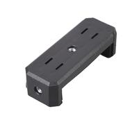 Lerpwige Support de trépied pour téléphone avec rembourrage en mousse antidérapante, double trous de vis de 6,35 mm pour photographie mobile de 11,4 à 17,8 cm, pince à ressort pour téléphone