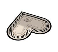 Lerpwige Tapis de cuisine élégant en forme de cœur avec adhérence antidérapante - Imperméable et résistant à l'huile - Pour décoration de nourriture domestique