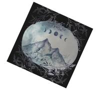 Lerpwige Tarot Nappe Moon Mountain Astrologie Autels Tissu Cartes de Dieu Cartes Tissu Tapestry Sorcellerie Fournitures