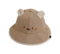 Lerpwige Tendance Bébé Seau pour les tout-petits Tout-petits Printemps été Piscine Casquettes Cet Ours Imprimé Chapeaux de pêcheur pour l'extérieur Fun Décontracté, kaki, taille unique