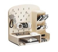 Lerpwige Tiroirs en plastique - Organisateurs de documents - Avec panneau perforé - Pour fournitures scolaires - Rangement à stylos - Multi-usage - Organisateurs de maquillage de bureau