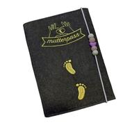 Lerpwige Titulaire du certificat de maternité - Étui de protection en feutre pour carte d'assurance - Avec pochette pour photo de chèque - Pour hôpital allemand - Porte-passeport de maternité allemand