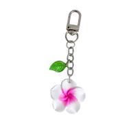 Lerpwige Tournesols Porte-clés Frangipanier Pendentif fleur Porte-clés Dessin animé Fleurs colorées Chaîne de clés Femmes Filles Accessoires Mignon Tournesols Keychain, Blanc., taille unique