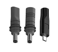 Lerpwige USB C jusqu'à 5 5 x 2 1 mm DC5521 Lot de 3 adaptateurs de câble d'alimentation mâle pour petit support satellite PD20 V 100 W Source de type C