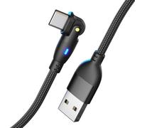 Lerpwige USB portable pour saisir le fil C avec une fermeture de charge rapide avec des conbonits à 180 ° pour des jeux faciles et une observation vidéo