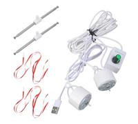 Lerpwige Ventilateur USB Power Fly pour stand alimentaire Extension de suspension du marché de 11,5 à 27 cm/4,53 x 10,63 pouces Fly USB pour marchés