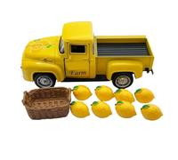 Lerpwige Vintage Citrons Classique Camion Alliage Décoration Modèle de Véhicule Miniature avec Moms en Synthèse pour Dessus de Table pour Cabines intérieures.