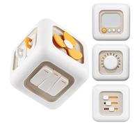 lerrbo Cube d'activités pour Les Tout-Petits de 1 à 3 Ans|Jouets Montessori pour Les garçons de 1 an|Jouets de Voyage pour Les bébés de 12 à 18 Mois|Cube d'Activité Occupé