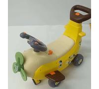 lerrbo Jouet de voiture 4 en 1 : chariot électrique pour enfant en bas âge avec lumière et musique, trottinette, chariot coulissant - Noël/cadeau d'anniversaire pour 1 à 3 ans