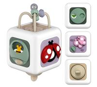 lerrbo Jouets éducatifs Montessori en Forme de Cube d'insectes pour Les garçons et Les Filles de Plus d'un an, Jouets sensoriels de Voyage en Avion pour Les Tout-Petits de 1 à 3