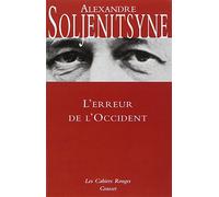 L'erreur De L'occident | Occasion