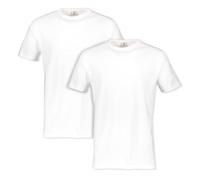 LERROS Doppelpack T-Shirt Rundhalsausschnitt, Blanc, XXXL Homme