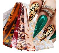 Lerty-Autocollants Adhésifs Pour Ongles",Peinture À L'encre,Cuir Chevelu En Bambou,Caractères Chinois,Décalcomanies De Transfert,"Art De Manucure Et De Pédicure - Type Xkb03 Pack