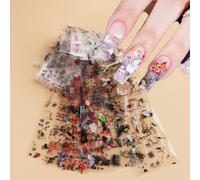 Lerty-Autocollants Adhésifs Pour Ongles",Peinture À L'encre,Cuir Chevelu En Bambou,Caractères Chinois,Décalcomanies De Transfert,"Art De Manucure Et De Pédicure - Type Rty Pack