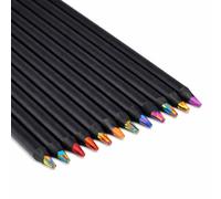 leruiyezs 12 PscCrayon De Couleurs,Crayons Arc En Ciel,12 Couleurs,Jumbo Pré-Taillés,Mine Épaisse Résistante Très Pigmentée,Prise Confortable,Pour Dessin Coloriage Cadeau Loisir,Activités Manuelles