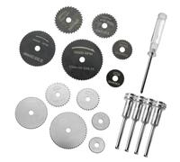 leruiyezs 17 Pièces Disques Pour Dremel Accessoires Disque De Coupe Multifonction HSS Mini Perceuse Compatible Outil Pour Dremel Découpe Bois Plastique Métal Bricolage Précis Et Rapide
