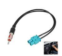 leruiyezs Adaptateur Antenne Autoradio,30cm,Connecteur Antenne Autoradio Fakra Double vers DIN,Adaptateur Cable Antenne pour Autoradio DIN,pour Systèmes Diversity,pour VW,Mercedes,Fiat,Peugeot,BMW